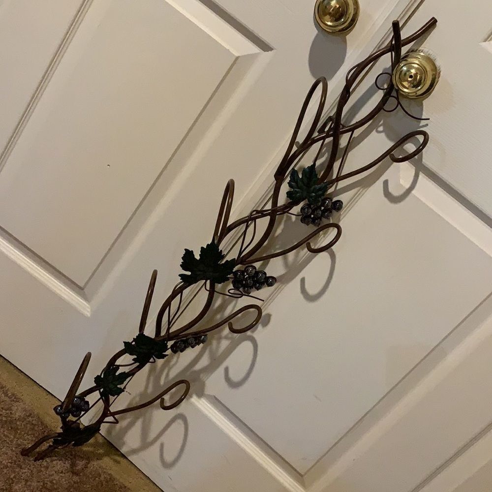 Wine bottle wall hanging.
